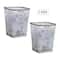 Mind Reader 2 Piece Square Metal Mesh Waste Basket Set